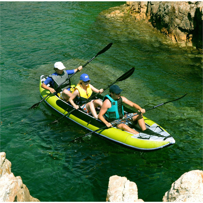 2024 Z-pro Tango 3 Man Kayak Inflable Ta300 Verde - Solo Kayak